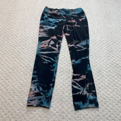 Fashion Nova Ankle Leggings Sweatpants Womens 29x25 Blue Tie Dye Soft Cotton