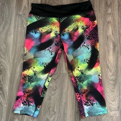 EUC Women’s Hard Candy Multicolored Crop Leggings Size M Juniors 7-9