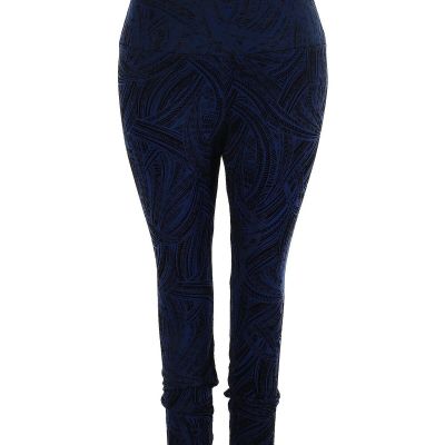 Lyssé Women Blue Leggings 2X Plus