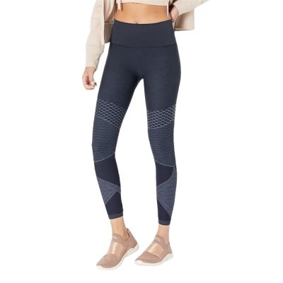 Spandex Look At Me Now Seamless Moto Leggings Indigo Sky Small