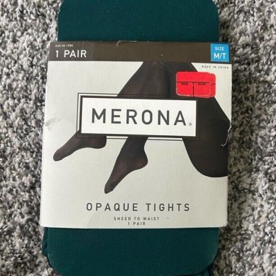 Green Merona Tights Size M/T