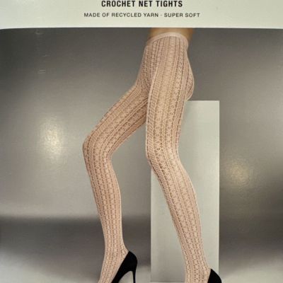 Wolford Crochet Net Tights Color: Black Size: Medium 19346