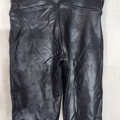 Spanx black shiny SMALL PETITE legging pants 22x26 (K2)