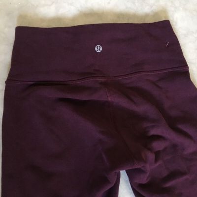 lululemon luon purple legging Size 2 thick material yoga rare high rise