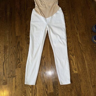 Spanx  Leggings Womens XL White  Stretch Jean Lightweight Maternity