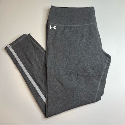 Under Armour Heather Gray Leggings, High Waisted, Stripe Details, Size XXL, NWT!