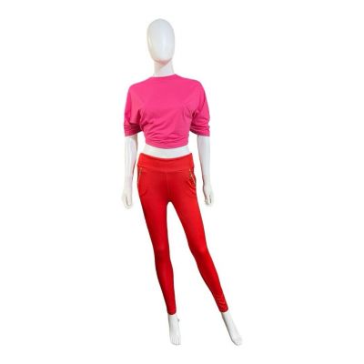 A-Q Sport Women’s Bright Red Leggings, L/XL