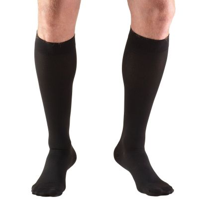 Truform Stockings Knee High Closed Toe: 30-40 mmHg M BLACK (8845BL-M)