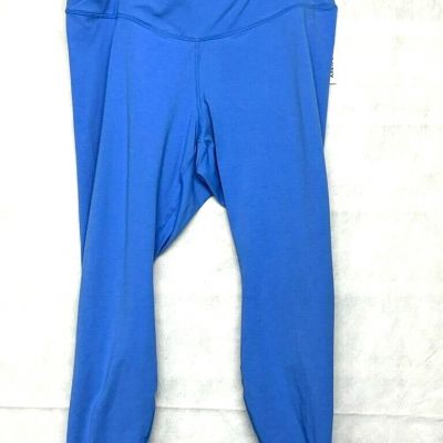 Old Navy Leggings Womens Size 2X Blue High Rise Go Dry  7/8 Ankle