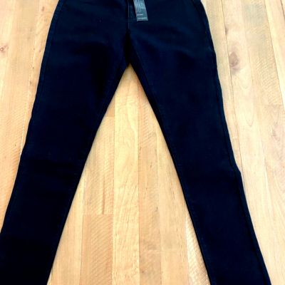 Banana Republic black jean style legging Ladies size 28/6 faux front pockets NWT