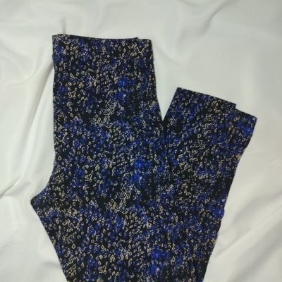 Simply Emma Diamond Print Leggings Set of 2,  Size 1X