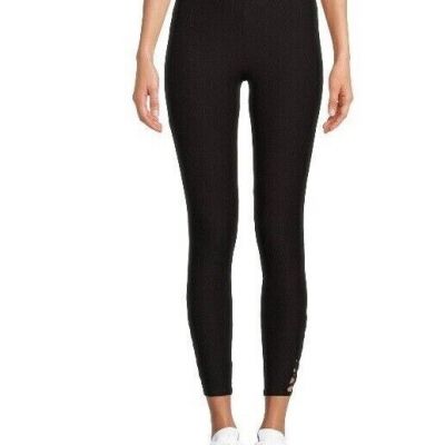 No Bo~ NEW?Junior's Macreme Sueded Ankle leggings size 2XL~Black