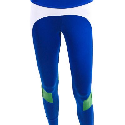 Adidas by Stella McCartney Women's Colorblock Ankle Leggings Blue Size S