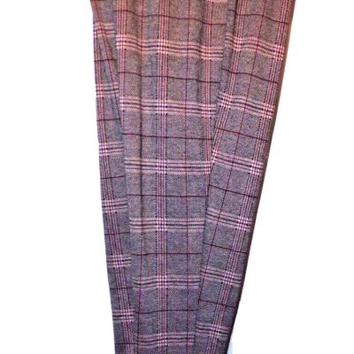 New EYE CANDY PULL ON PLAID STRETCH WAIST LEGGINGS SLACKS women's 3X LB2