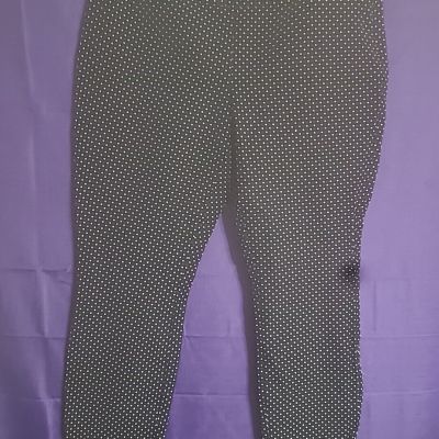 Cabi Size 4 , BlackPoka Dot Leggings,  Ankle Length