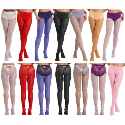 Womens Pantyhose Oil Tights Transparent Bodystockings Stretchy Stockings Dance