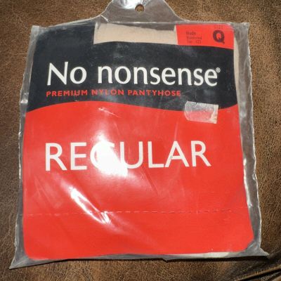 No Nonsense Pantyhose Q Regular Nude Reinforced Toe 025 B26