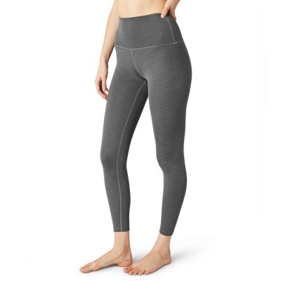 Beyond Yoga Heathered Rib High-Waist Midi Leggings L