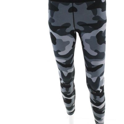 Ultracor Womens Knit Camouflage Print High Rise Leggings Pants Gray Size XS