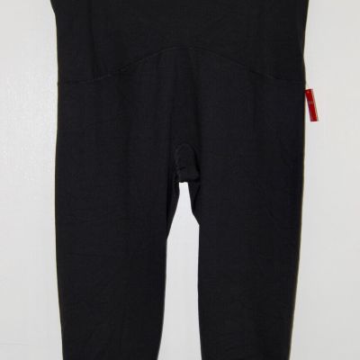 SPANX Women's Plus Solid Black 7/8 Length Leggings sz 3X