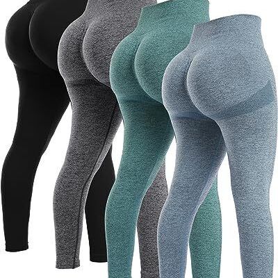 4 Piece Butt Lifting Workout Medium 4packs(black+blue+grey+forest Green)