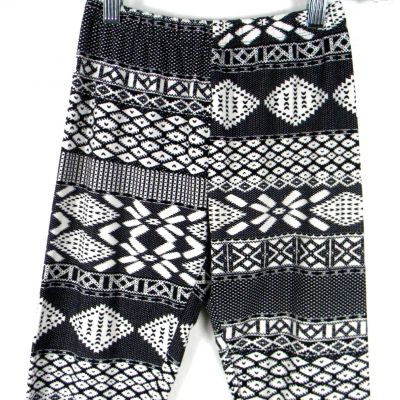 No Boundaries Leggings Junior/Women's Sm (3-5) Soft Ankle Length Black & White