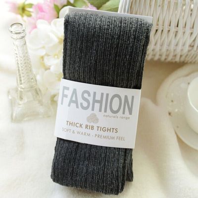 Woolen Tights Yarn Knitted Pantyhose Fashion Winter Stretch Stockings  Women