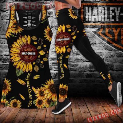 Harley--Davidson Limited Edition Woman Tanktop Legging 3D All Over Print S-5XL