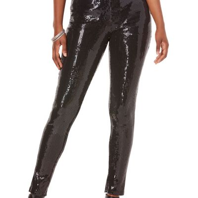 Roaman's Women's Plus Size Sequin Legging