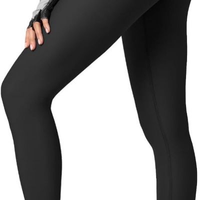 High Waisted Leggings for Women Workout Buttery Soft Womens X-Small, Black