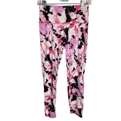 Natori Pink Black Printed Leggings S Loungewear Knit Pants