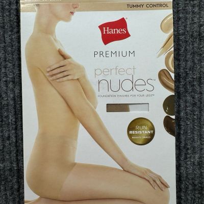 Hanes Women's Small Premium Perfect Nudes Tummy Control Snag Resistant NWT