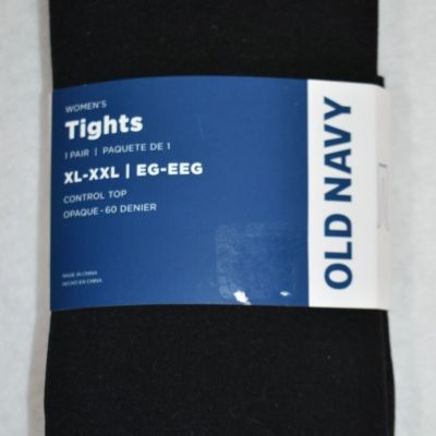 Old Navy Tights Size XL-XXL Black Control Top Women's New