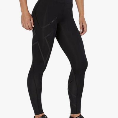 Womens 2XU Core Compression Tights Black Size Medium Tall Style WA1960B