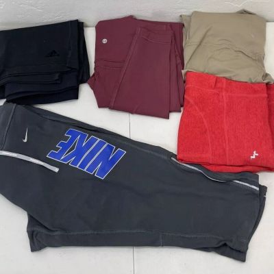 Nike Running Adidas Joy Lab Leggings Lot Of 5 Items All Sz M Read