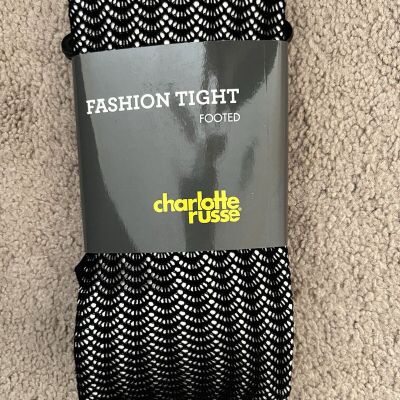 Charlotte Russe Footed Fashion Tights Size S/M