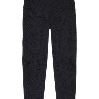 Rails womens oakland flocked sweatpants in BLACK COBRA - size S