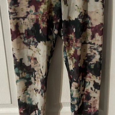 American Eagle Leggings Floral Stretch Pants Active Yoga Workout Size Small