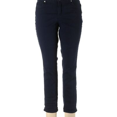 Crown & Ivy Women Blue Jeggings 12 Petites