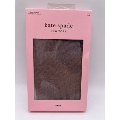 Kate Spade Tights Women's Pale Lilac Glittery Nylon Blend Size Small/Medium NIB.