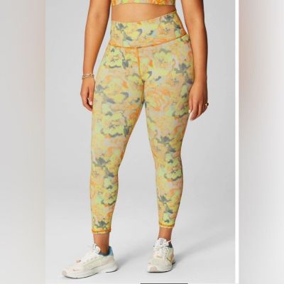 Fabletics Painted Marigold Define PowerHold® High-Waisted 7/8 Legging - Size Med