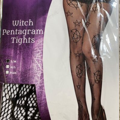 Spirit Fishnet Tights Black And Red Halloween