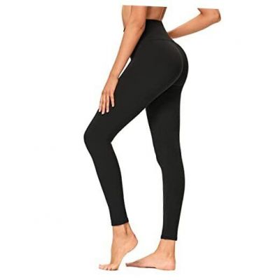 High Waisted Leggings for Women - Soft Opaque Slim Tummy Small-Medium A-1black