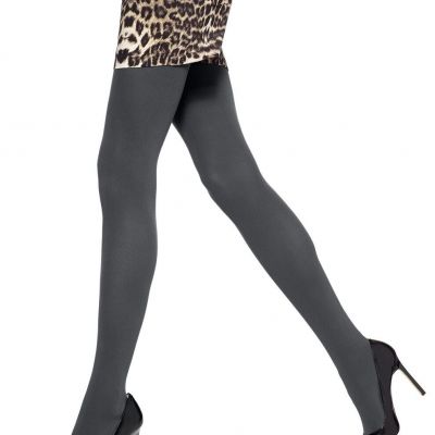 Hue Women's Super Opaque Tights Graphite Heather (HT 5'2