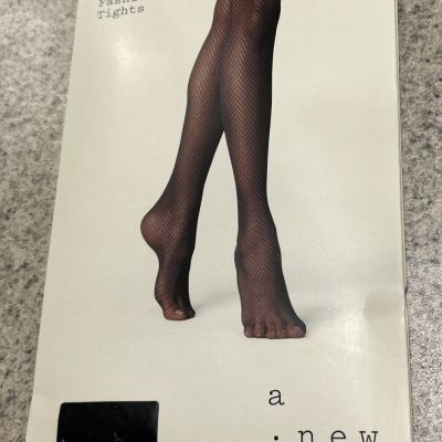 A New Day Fashion Tights Black Size S/M 1 pair New