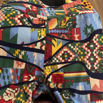 LuLaRoe Christmas leggings OS