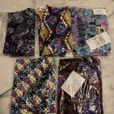 Authentic Lularoe TC Leggings lot of 5 Brand New