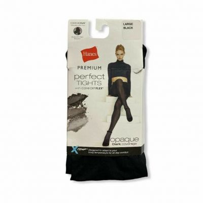 Women's Perfect Opaque Dark Coverage Tights - Hanes -Black -Various Sizes - S187