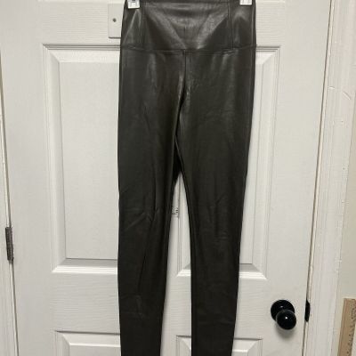 Aritzia Wilfred Free Daria Faux Leather Full Length Leggings In Green  XS