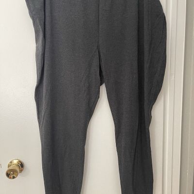 Roaman’s Women’s Plus Size Leggings 4x 34/36 Gray